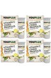 4 Adet Youplus Vitamin C,çinko,propolis Efervesan Tablet Takviye