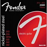 Fender Super 250 Nickel Plated Steel Ball End 250rh .010-.052 Elektro Gitar Teli