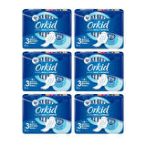Orkid Hijyenik Ped Ultra 6'lı Gece & Gündüz X 6 'Adet (36 Ped)