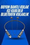 Boyun Bantlı SD Kart Girişli Yüksek Perfomanslı Bluetooth Kulaklık