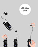 Bluetooth 5.2 Klipsli Kablosuz Kulaklık – Dijital Ekran & Titreşimli Uyarı