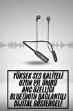 100 Saat Kablolu Boyun Askılı Dijital Göstergeli Bluetooth Kulaklık