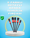 5'li Araba Temizlik Fırçaları-Farklı Boyutlu Fırçalarla Derinlemesine Temizlik