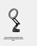 Katlanır Manyetik Araç İçi Telefon Tutucu – 360° Dönebilen, MagSafe Uyumlu, Güçlü Mıknatıslı Tasarım