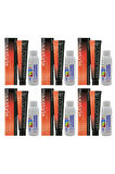 Maxstyle SPS736 Argan ve Keratin 2025/06.43 Kahve Bakır 60 Ml 6 Adet Saç Boyası + 6 Adet 90 Ml Oksidan