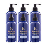 Radical Color NEW 25/Midnightblue Amonyaksız Su Bazlı Saç Boyası 250 ML 6 Adet Gece Mavisi