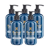 Radical Color NEW 25/Oceanblue Amonyaksız Su Bazlı Saç Boyası 250 ML 5 Adet Okyanus Mavi