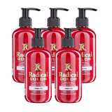 Radical Color NEW 25/Red Amonyaksız Su Bazlı Saç Boyası 250 ML 5 Adet Kırmızı