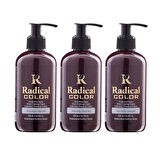 Radical Color NEW 25/Deepred Amonyaksız Su Bazlı Saç Boyası 250 ML 3 Adet Koyu Kızıl