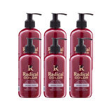 Radical Color NEW 25/Chilired Amonyaksız Su Bazlı Saç Boyası 250 ML 6 Adet Biber Kızılı