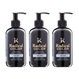 Radical Color NEW 25/Green Amonyaksız Su Bazlı Saç Boyası 250 ML 3 Adet Yeşil