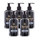 Radical Color NEW 25/Green Amonyaksız Su Bazlı Saç Boyası 250 ML 5 Adet Yeşil