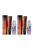 Maxstyle SPS858 Argan ve Keratin 2025/08.34 Açık Karamel 60 Ml 2 Adet Saç Boyası + 2 Adet 90 Ml Oksidan