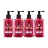 Radical Color NEW 25/Pomegranate Amonyaksız Su Bazlı Saç Boyası 250 ML 4 Adet Nar Çiçeği
