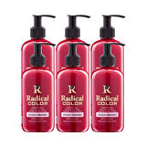 Radical Color NEW 25/Pomegranate Amonyaksız Su Bazlı Saç Boyası 250 ML 6 Adet Nar Çiçeği