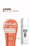 Flormar Shine Kiss Me More Uzun Süre Kalıcı & Parlak Bitişli Likit Ruj - 002 Marmalade