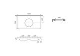 VitrA Liquid 7310B403-1828 Seramik Tezgah, 100 cm, Beyaz