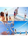 9.5 Metre Taşınabilir Pratik Ve Profesyonel Voleybol Filesi Beach&okul&sahil&otel Tipi Voleybol Ağı