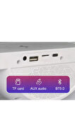  Akıllı Gece Lambası Speaker Bluetooth Hoparlör Kablosuz Şarj Rgb Masa Lambası Yatak Odası Dekor