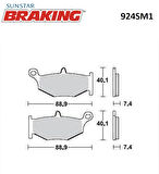 YARI METALİK FREN BALATASI / SUZUKI / GSR 600 / 600cc / ARKA  / 2006-2007-2008-2009-2010