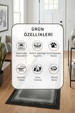 Yıkanabilir Kaymaz Dijital Baskılı Yolluk Halı Tüy Tutmaz Mor