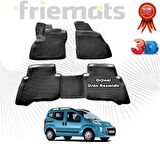 Citroen NEMO 3D Havuzlu Paspas 2008-2020 Arası Siyah 4 Parça SET - Friemats 