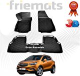 Opel MOKKA 3D Havuzlu Paspas 2016-2020 Arası Siyah 4 Parça SET - Friemats 
