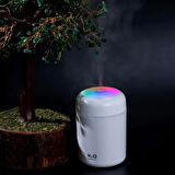 ct stones Usb Rengarenk Işıklı 300 ml Ulrasonik Hava Nemlendirici Buhar Makinesi Ve Hava Aroma Difüzörü