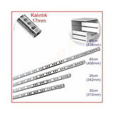 DMK Teleskopik Bilyeli Çekmece Rayı 17mmX35cm 2'li Takım