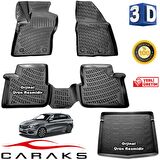 Fiat EGEA HB 3D Paspas + 3D Bagaj Havuzu 2015 Sonrası Siyah CARAKS - SET