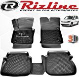 RİZLİNE VW Caddy 3D Paspas Havuzlu 2003 - 2010 Arası Siyah 4 Parça SET