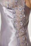Pierre Cardin Saten Dantelli Gecelik ve Sabahlık Takımı 4438 - Royal