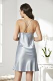 Pierre Cardin Saten Dantelli Gecelik 860 - Mist
