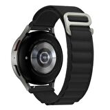 Huawei Watch GT 3 46mm Alpine Loop Metal Toka Örgü Işleme Kordon Premium Kayış KRD-74