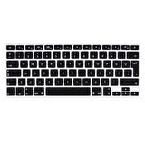 Apple Macbook 15.4' Pro Retina Silikon Ped Trasparan Uyumlu Şeffaf Klavye Koruyucu Türkçe Q