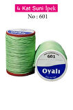 Oyalı 4 Kat Suni İpek İplik İğne Oyası Boncuk İpi Tığ Oyası No:601