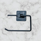 BUFFER® Kendiliğinden Yapışkanlı Siyah Paslanmaz Metal Kapaksız Tuvalet Kağıtlığı Aparatı