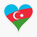 Azerbaycan Azerbaijan 17 Cm Araba Sticker Etiket MD5