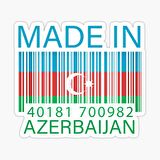 Azerbaycan Azerbaijan 17 Cm Araba Sticker Etiket MD15