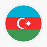 Azerbaycan Azerbaijan 18 Cm Araba Arka Cam Sticker MD11
