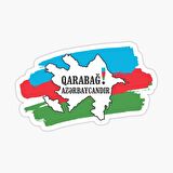 Qarabağ Azerbaijandır 17 Cm Araba Sticker