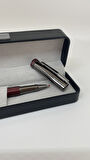 Elegance Series Midnight Gleam Deri Kutulu Kahverengi Roller İmza Kalemi