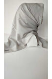Açık Gri Aker Düz Koton Eşarp 971