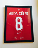 30x42 cm Arda Güler Forma Tasarımlı Poster Tablo 1 mm Şeffaf PVC Korumalı