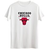 CHIAGO BULLS BİSİKLET YAKA REGULAR KISA KOLLU  BASKILI TİŞÖRT