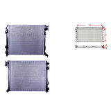 Su Radyatörü – 21410-4BE0A WİSCO – Nissan X-Trail 3 (T32) 1.6-2.0 Dcı 15 Ve Sonrası Uyumlu