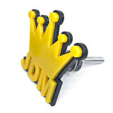 Jdm Kral Tacı Panjur Arması Sarı Siyah