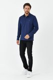 Erkek Polo Yaka Comfort Uzun Kollu Basic Tişört