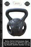 Delux Serisi Antrenman Spor Günlük Egzersiz KETTLE-100-12 kg Plastik Kettle Dambıl 12 kg