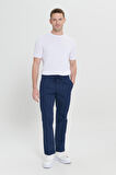 Comfort Fit Rahat Kesim Yan Cepli Pantolon